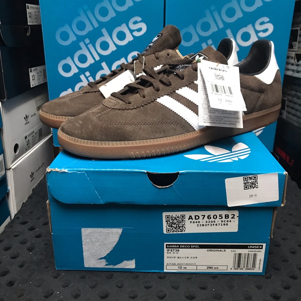 adidas Originals Samba Deco SPZL Brown/White Gum 13M IF5739 NWT DS OG BOX